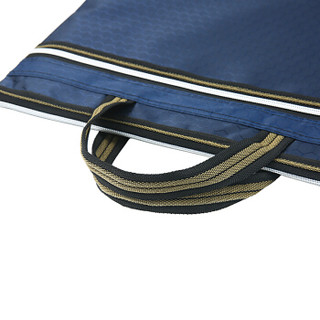 优易达藏蓝色足球纹手提文件袋YYD-WJD10003 A4文件袋 手提公文包 10只装