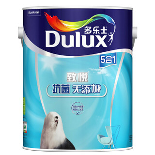 Dulux 多乐士 致悦抗菌无添加五合一内墙乳胶漆  5L