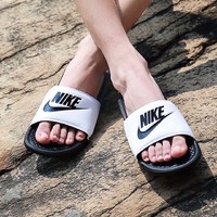 限尺码：NIKE 耐克 男士沙滩拖鞋  *2双