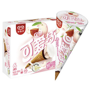 京东PLUS会员：和路雪 可爱多甜筒 蜜桃乌龙口味 76g*6支 *5件
