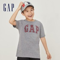 Gap 盖璞 男童简约LOGO印花短袖T恤