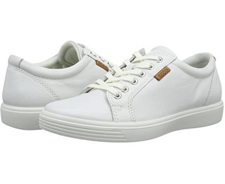 ecco 爱步 SOFT 7 休闲鞋（青少年款）Blanc 1007white US7.5