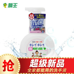 狮王 Lion 消毒杀菌洗手液250ml(淡香)儿童家庭装泡沫洗手液日本原装进口