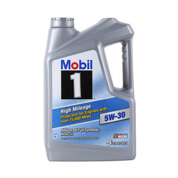 Mobil 美孚 1号 全合成机油 5W-30 高里程 SN级 4.73L *2件