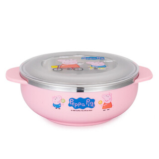 泰福高（TAFUCO）儿童餐具 韩国进口小猪佩奇辅食碗婴儿碗儿童碗 粉色380ml *2件