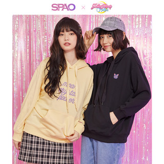 SPAO 美少女战士联名系列女士刺绣连帽长袖卫衣SPMHA49D14