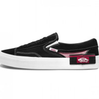 VANS 范斯 Classic Slip-on 中性运动帆布鞋 VN0A3WM5BEM 黑色 36