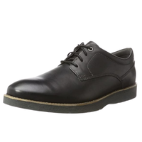 Clarks Folcroft Plain 男款真皮休闲鞋 Black UK9