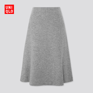 UNIQLO 优衣库 418881 女款羊毛混纺喇叭裙