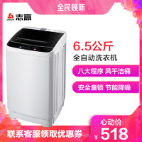 志高（CHIGO）XQB65-5A508 6.5公斤全自动洗衣机小型迷你家用波轮洗脱一体 非变频