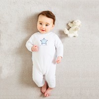 P'tit bisou 法国进口 婴幼男宝宝VOLLO连体衣两件套白色 3-12月 *10件