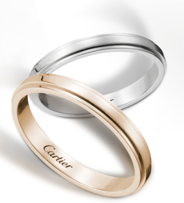 cartier卡地亚damour系列窄版对戒单枚