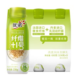 yoplait 优诺 纤维+1号 燕麦味酸奶 230g*3瓶