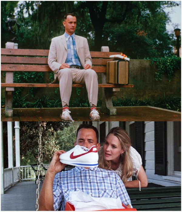 距今已小半个世纪,也因为电影《阿甘正传》阿甘穿着这双鞋,跑遍了全美