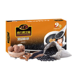 南方 黑芝麻糊核桃味(精美盒装)405g 冲饮谷物 即食 营养早餐 五谷粉 *4件
