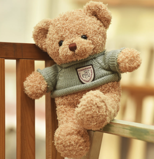 颜色浅棕色产品净尺寸(长*宽*高)30cm外观海藻泰迪熊全网比价天猫精选