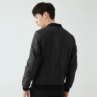 GXG男装 2020春季新款商场同款黑色棒球领男士潮流皮衣皮夹克外套 *2件