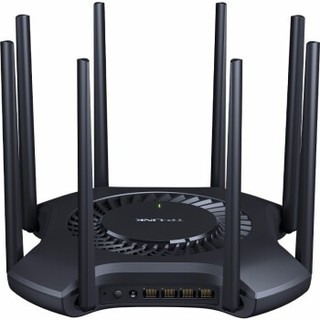 TP-LINK 普联 TL-XDR3230 易展版 3200M 千兆双频 WiFi6 家用路由器 黑色