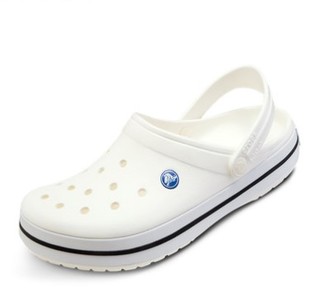 Crocs 卡骆驰 Crocband 11016 男女户外洞洞鞋 白色 39-40