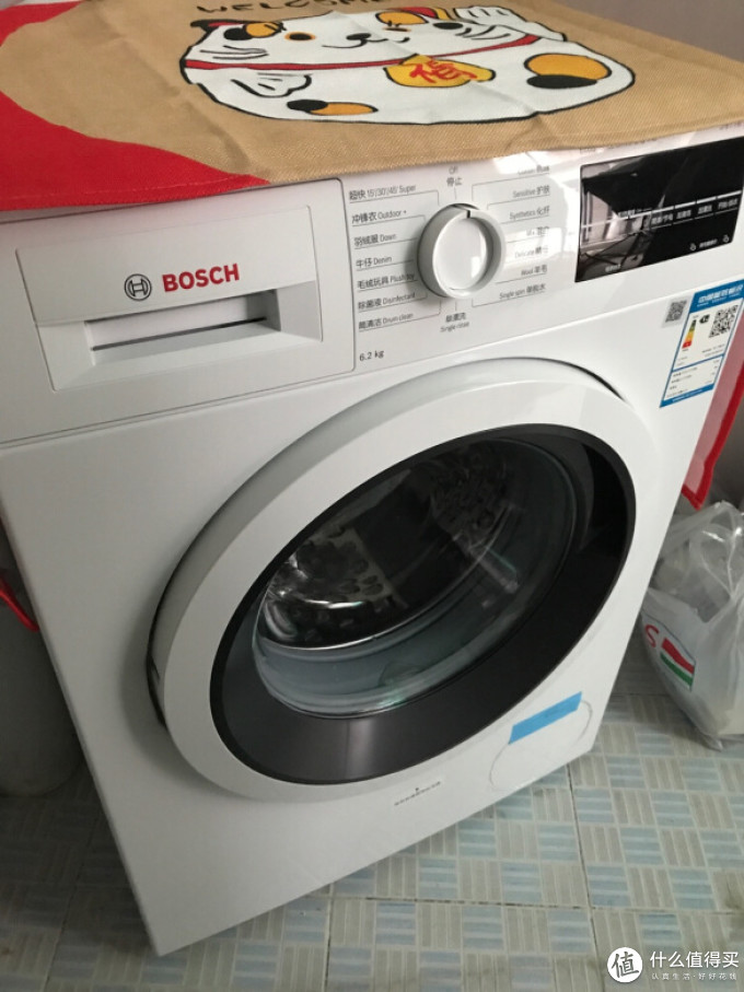 博世滚筒洗衣机怎么样 外形外观:因为尺寸的关系选了这._什么值得买