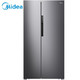 美的(Midea)606升 双变频风冷对开双门冰箱抗菌保鲜一级能效智能冰箱独立风冷大容积节能家电BCD-606WKPZM(E)