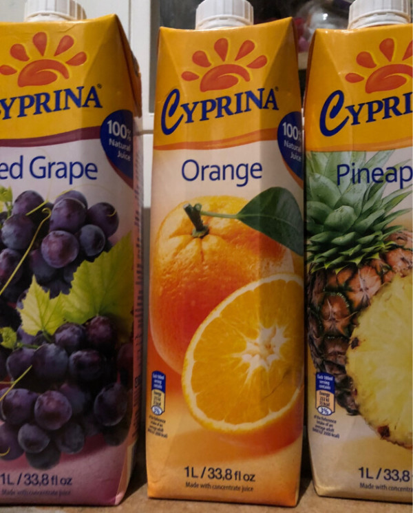 地中海塞浦路斯进口塞浦丽娜cyprina橙汁100纯果汁1l4瓶果汁饮料整箱3