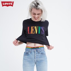 Levi&#x27;s李维斯PRIDE彩虹系列男女同款印花夏季短袖T恤潮24671-0020