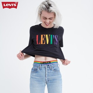 Levi's李维斯PRIDE彩虹系列男女同款印花夏季短袖T恤潮24671-0020
