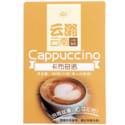 【拍1发2盒】卡布奇诺速溶咖啡50条共700g