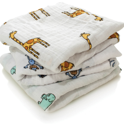 aden + anais 多功能嬰兒紗布襁褓包巾禮盒 3件裝
