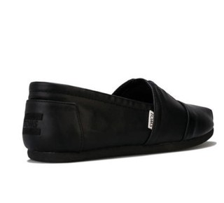 TOMS 汤姆斯  男士经典Faux Leather休闲帆布鞋Black UK8.5