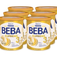 Nestlé BEBA 雀巢贝巴 SUPREME 婴儿奶粉3段 800g*6罐