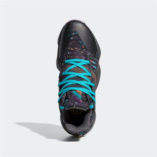 adidas 阿迪达斯 James Harden Vol.4 男士篮球鞋 EF9938 黑色/琥珀色 44.5