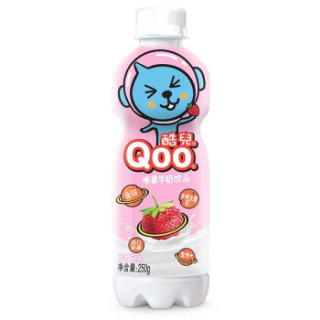 【新品】可口可乐美汁源酷儿儿童成长草莓味水果牛奶饮品250g*16礼盒