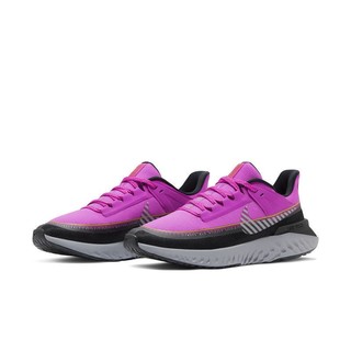 NIKE 耐克 Legend React 2 Shield 女子跑鞋 BQ3383-600 玫红黑 37.5