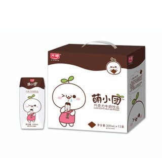 光明 萌小团巧克力牛奶饮品 200ml*12盒 *5件 +凑单品