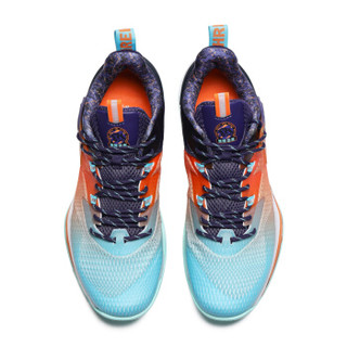 361度阿隆戈登联名Q弹科技篮球鞋男2020年春夏季新款舒适耐磨网面透气运动鞋  N 萤光强烈橙/晶石紫 45