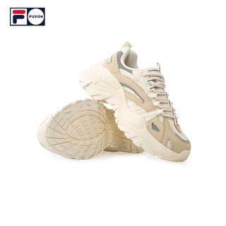 FILA 斐乐 女士休闲运动鞋 T12W034105F-GA 奶白/米色 36.5