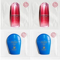 天猫U先：SHISEIDO 资生堂 新艳阳夏臻防护乳2ml*2+新红妍肌活精华露1.5ml*2