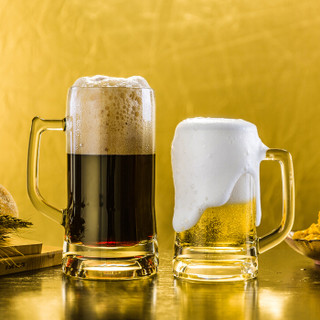 ocean 进口无铅玻璃杯 慕尼黑德国小麦玻璃啤酒杯带把超大加厚创意酒杯扎啤杯 慕尼黑 单只（640ML）