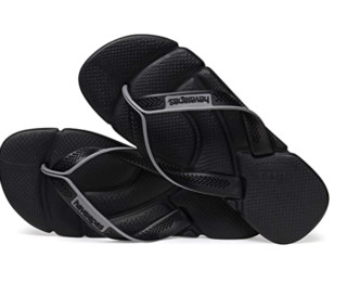 Havaianas 哈瓦那 Men‘s Power Flip Flop 男士凉拖 Black/Steel Grey US8