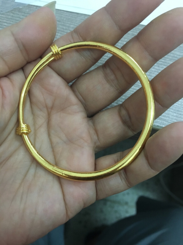 潮宏基珠宝密语黄金手镯女款足金手环手饰金镯子计价2115g2846克