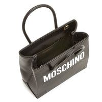 MOSCHINO 74168001 女士单肩牛皮斜挎包 黑色
