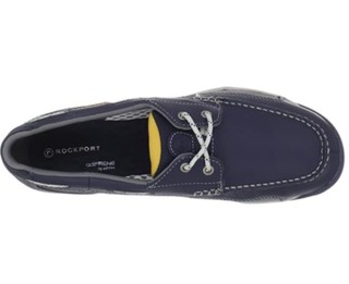 ROCKPORT 乐步 Barefoot Boat系列 Barefoot 2 Eye Boat 男款休闲鞋 Navy US8