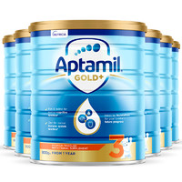 Aptamil 爱他美 新西兰版金装 婴幼儿奶粉 3段 900g*6罐