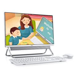 戴尔(DELL)灵越AIO 5491 英特尔酷睿i5 微边框一体机台式电脑 23.8英寸(十代i5-10210U 8G 512GSSD 2G独显)银