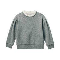 SENSHUKAI 千趣会 女童针织花边假两件圆领卫衣 F00612