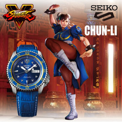 SEIKO 精工 × 街霸5 合作限定款 SRPF17K1 CHUN LI 春丽 机械腕表