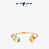 TORY BURCH 汤丽柏琦 SHELL OPEN CUFF 撞色贝壳饰半环手镯 63357