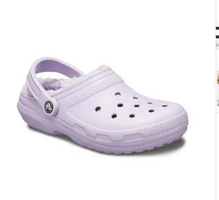 crocs 卡骆驰 Crocs 经典暖棉克骆格洞洞鞋 203591 户外休闲鞋 浅紫 38